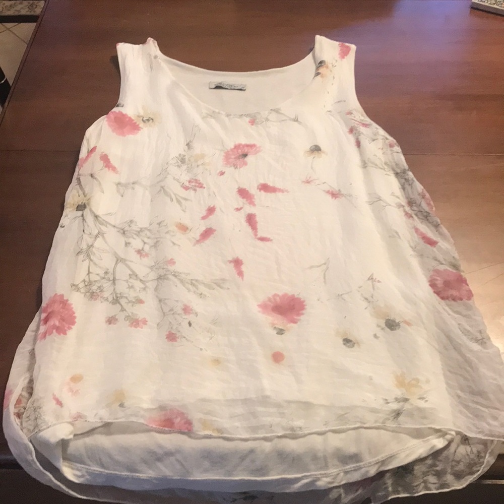 Silk tank top